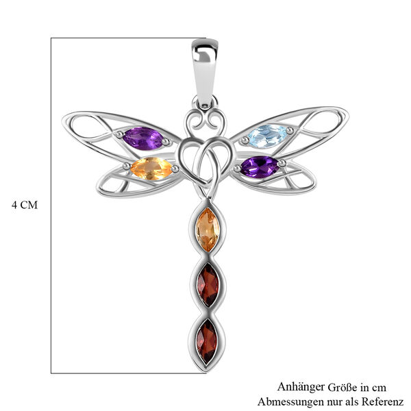 Multi-Edelstein Anhänger - 1,16 ct. image number 6