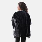 TAMSY Kimono mit Leoparden-Bordüre, Einheitsgröße, Schwarz image number 1
