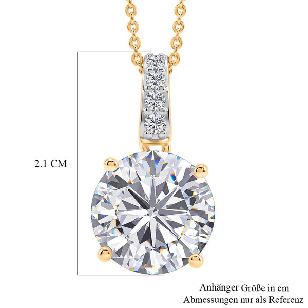 D'Joy Moissanit Schmuckset ca. 50 cm 925 Silber 750 Gelbgold vermeil ca. 5,02 ct. image number 6