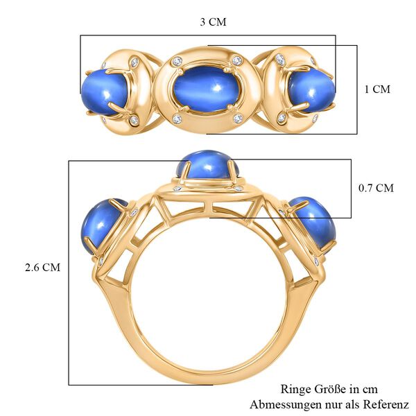 D'Joy Aurora Mondstein und Zirkon Ring - 3,27 ct. image number 7