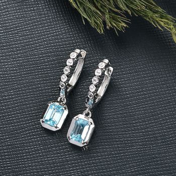 D'Joy AAA blaues und wei&szlig;es Zirkon Schmuckset