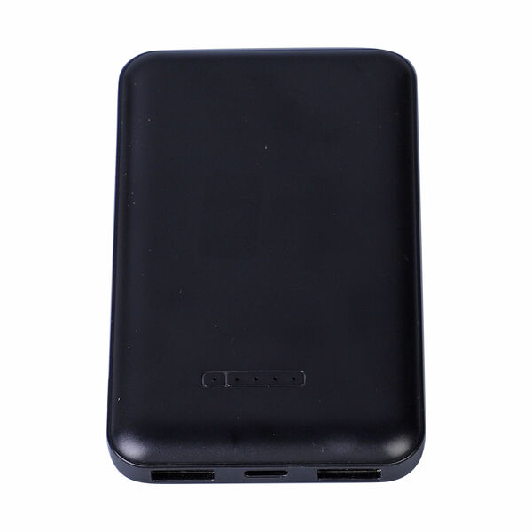 Kabellose Powerbank 5000 mAh, Gr&ouml;&szlig;e 10x6,3x1,7 cm, Schwarz image number 2