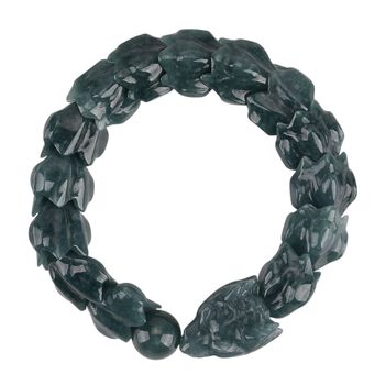 Flexibles, nat&uuml;rliches Olmek Jadeit Armband - 300 ct.