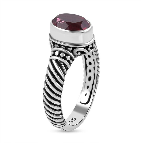 Royal Bali Kollektion -Leuchtend roter Triplett-Quarz-Ring - 2,15 ct. image number 3