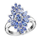Tansanit Ring 925 Silber platiniert  ca. 2,50 ct image number 3