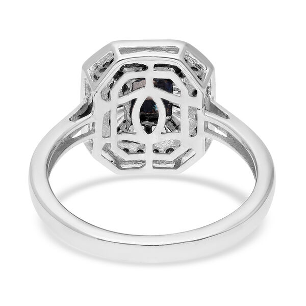 Blauer und weißer Diamant-Ring, - 0,50 ct. image number 5