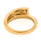 Diamant-Ring, 925 Silber Gelbgold Vermeil  ca. 0,33 ct image number 5
