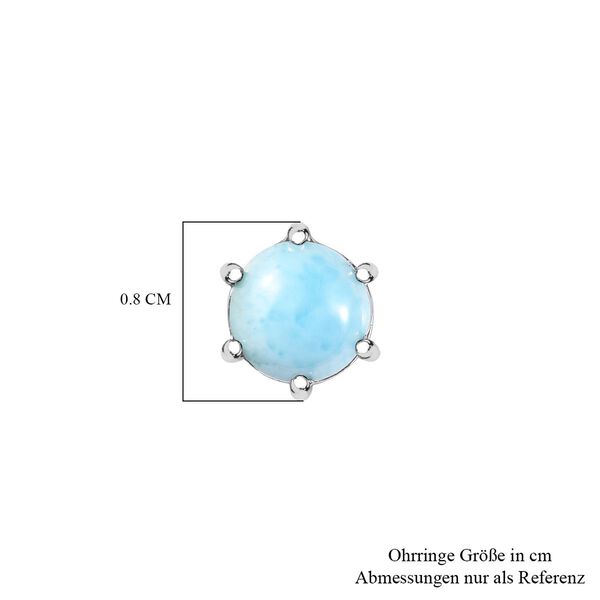 Larimar Ohrringe, ca. 2,20 ct. image number 5
