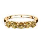 AA Gelber Saphir Ring 925 Silber Gelbgold Vermeil (Größe 20.00) ca. 1,75 ct