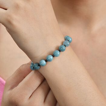 Aquamarin und schwarzes Spinell-Armband, 19 cm - 64 ct.