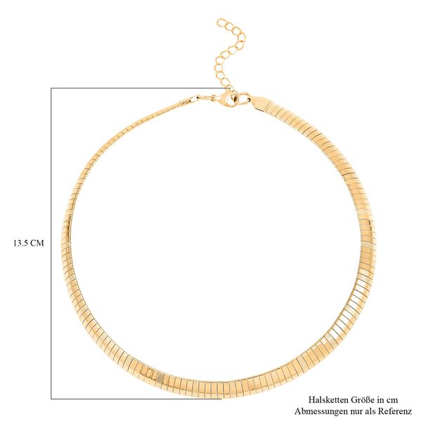Herringbone Halskette, Edelstahl, Goldfarbenca. 40.5 cm+ 5 cm Extender image number 5