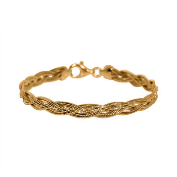 925 Silber vergoldet Armband ca. 19 cm ca. 8,24g