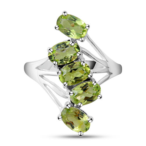 Peridot-Ring, 925 Silber  ca. 2,00 ct image number 0