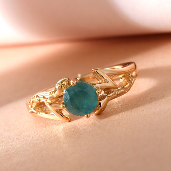 Grandidierit Ring 925 Silber vergoldet  ca. 0,88 ct image number 2