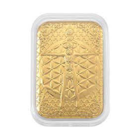 EXKLUSIVES GESCHENK 999er Goldbarren mit 7-Chakren-Motiv, 100mg