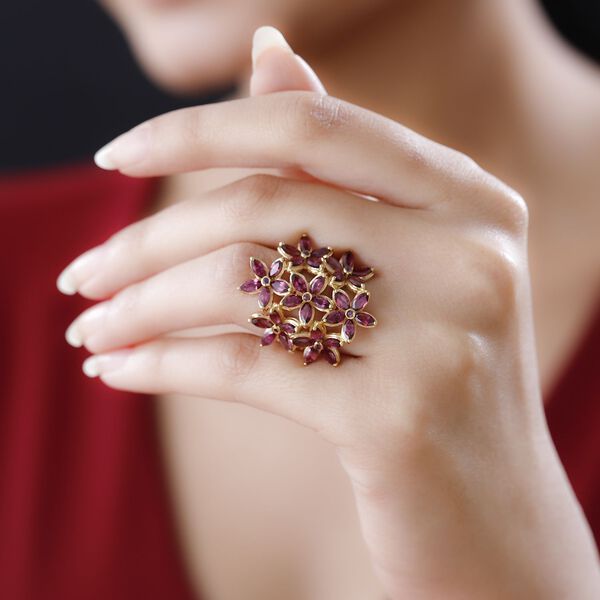 GP Italian Garden Kollektion - Rhodolith Granat und blauer Saphir-Ring- 6,39 ct. image number 3