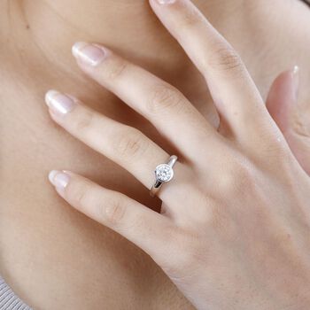Moissanit Ring - 0,73 ct.