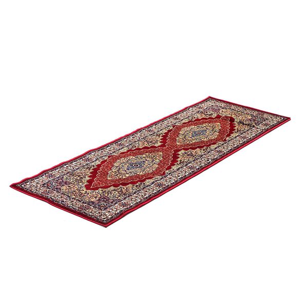 70% Polyester and 30% Cotton Pile Runner 950 Gsm
Colour: Red & Multi
Size: 66x180 cm