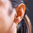 AA Natürliche, goldene Tansanit-Ohrhänger image number 2