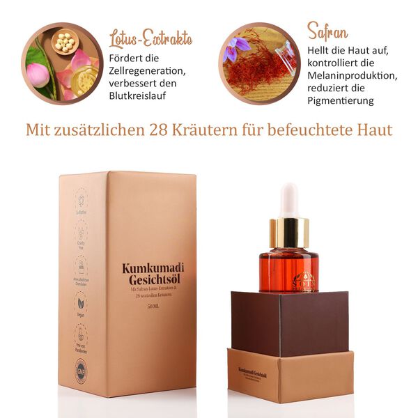 SQIN Botanicals- Kumkumadi Gesichtsöl, 50ml image number 3