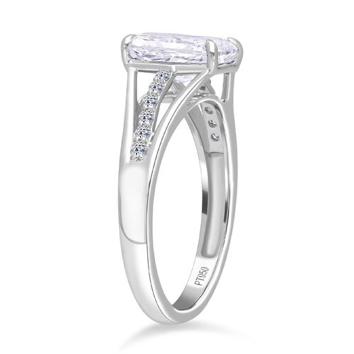 LUXURIANT DIAMOND - Lab Grown Diamant VS-EF IGI zertifiziert Ring 950 Platin (Größe 18.00) ca. 2,15 ct image number 3