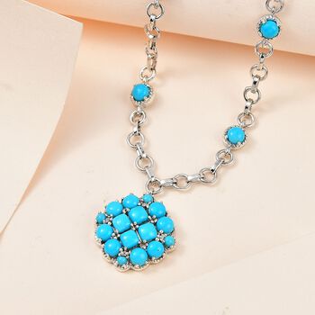 AA amerikanische, nat&uuml;rliche Sleeping Beauty T&uuml;rkis-Halskette, 45 cm - 6,97 ct.