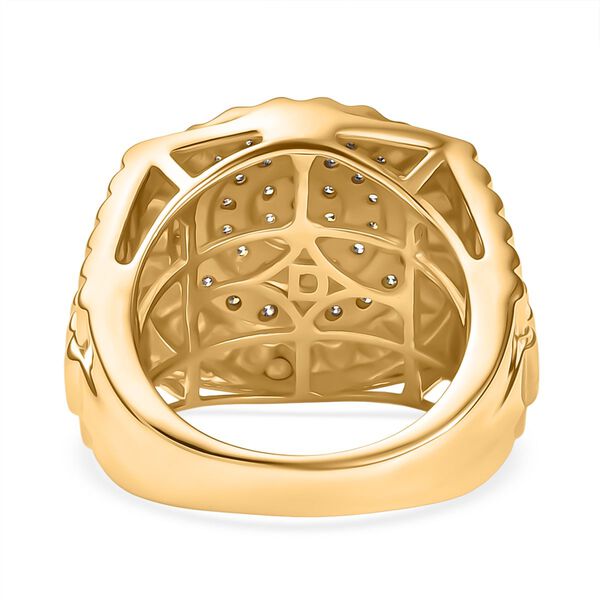 D'Joy Moissanit zweifarbiger Herrenring - 1,47 ct. image number 6