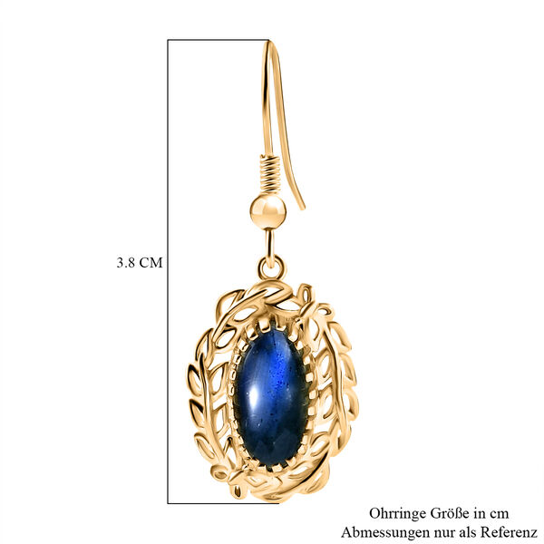 EVER TRUE AAA Labradorit Ohrringe Nickelfreies Messing ca. 4,68 ct. image number 6