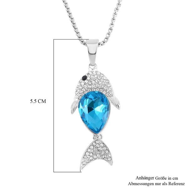 Mehrfarbiger Kristall Halskette ca. 60 cm image number 6