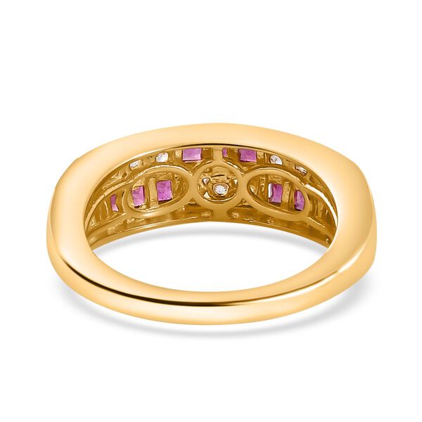 Afrikanischer Rubin  und Zirkon-Ring - 1,49 ct. image number 5