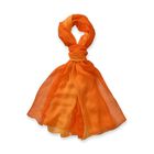 LA MAREY - 100% Maulbeeren-Seidenschal, Chiffon, 110x180 cm, Orange