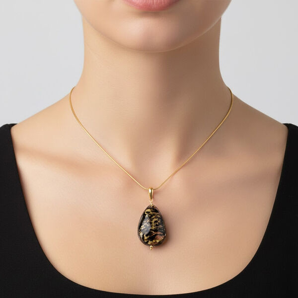 IL MURANO DI FRANCESCA - Jungle Mood Anh&auml;nger 925 Silber 750 Gelb Vergoldet image number 2