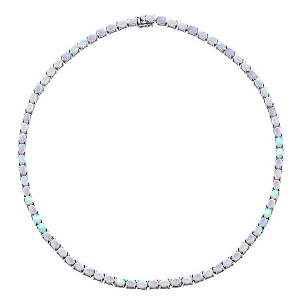 Kaleidoskopische &auml;thiopische Opal-Eternity-Halskette - 25,28 ct.