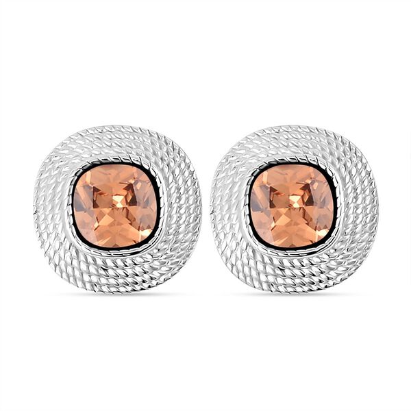 Champagner Zirkonia Ohrringe- 7.50 ct.