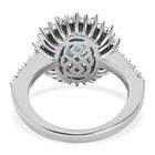 Grandidierit und Zirkon Ring 925 Silber platiniert  ca. 2,03 ct image number 5