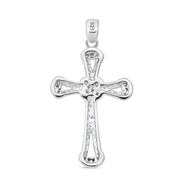 Lustro Stella Weißer Zirkonia Anhänger 925 Silber rhodiniert image number 4