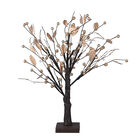 Warmweiße 24 LED Baum Lampe, Größe 55 cm, 3xAA (nicht inkl.), Gold und Braun