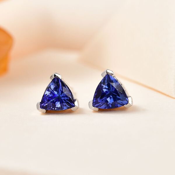 AAA Tansanit Ohrringe - 0,91 ct. image number 2