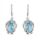 AA Larimar Ohrringe 925 Silber rhodiniert ca. 13.63 ct