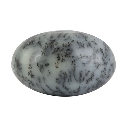 Weißer Achat mit Dendrit Handschmeichler - S, 375 cts. image number 1
