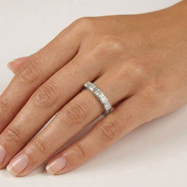 LUXURIANT DIAMOND - Lab Grown Diamant SI-GH SGL zertifiziert Ring 925 Silber Rhodiniert (Gr&ouml;&szlig;e 17.00) (10-15 Werktage Lieferzeit) ca. 1.00 ct image number 2