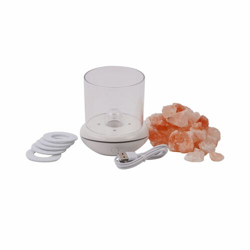 The 5th Season Aromatherapie Himalayan-Salzlampe mit 5 Baumwollpads, 9,8x10,8cm, ca. 500g image number 0