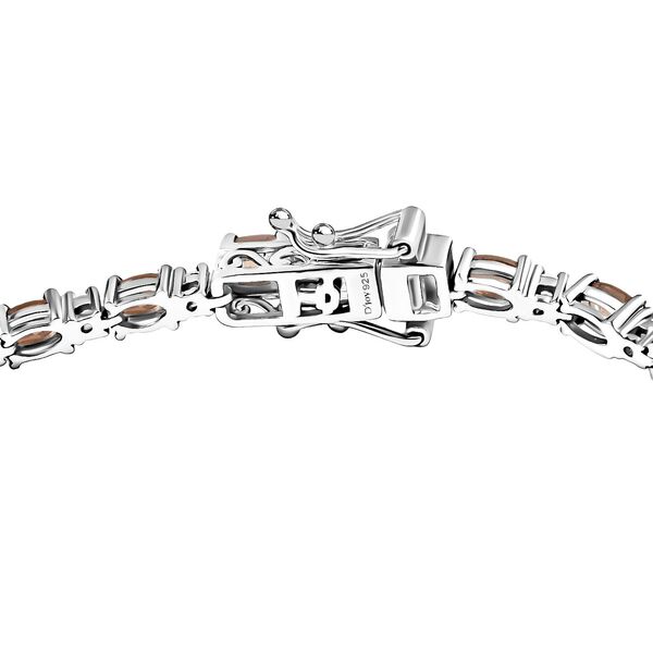 D'Joy AA Andalusit, Weißer Zirkon Armband ca. 19 cm 925 Silber rhodiniert ca. 7,23 ct. image number 3