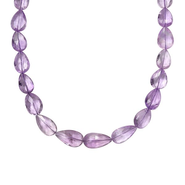 AAA Rosa Amethyst Halskette, 45 cm - 216 ct. image number 0