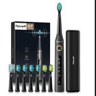 Elektrische Zahnb&uuml;rste mit Reisetasche und 8 B&uuml;rstenk&ouml;pfe, Gr&ouml;&szlig;e 23x2,5 cm, Schwarz