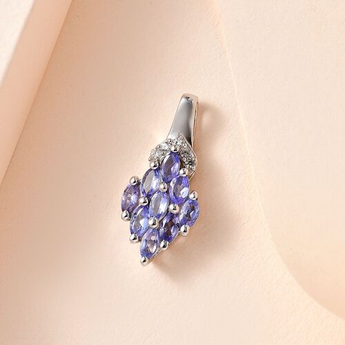 Tansanit und Zirkon Anhänger - 0,77 ct. image number 1