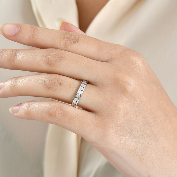 EVER TRUE Wei&szlig;er Diamant Ring Nickelfreies Messing (Gr&ouml;&szlig;e 17.00) image number 3