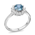Kambodschanischer, blauer und weißer Zirkon-Ring - 2,26 ct. image number 1