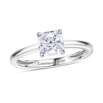 LUXURIANT IGI zertifizierter VS-EF Labor Diamant Ring in 950 Platin - 1 ct.
