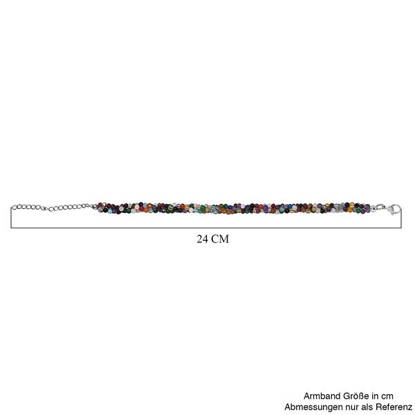 Multi-Edelstein-Armband, 19+5 cm - 45 ct. image number 5